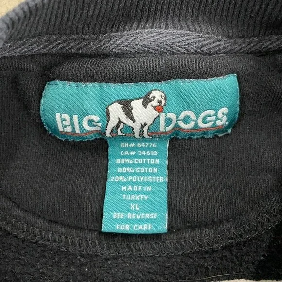 Vintage Big Dogs Racing 90s Crewneck Sweatshirt Size XL - Picture 3 of 5